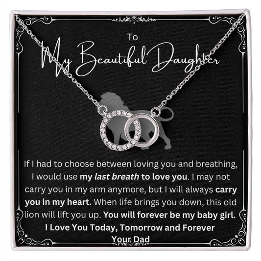 Baby Girl Pendant Gift From Dad To Daughter