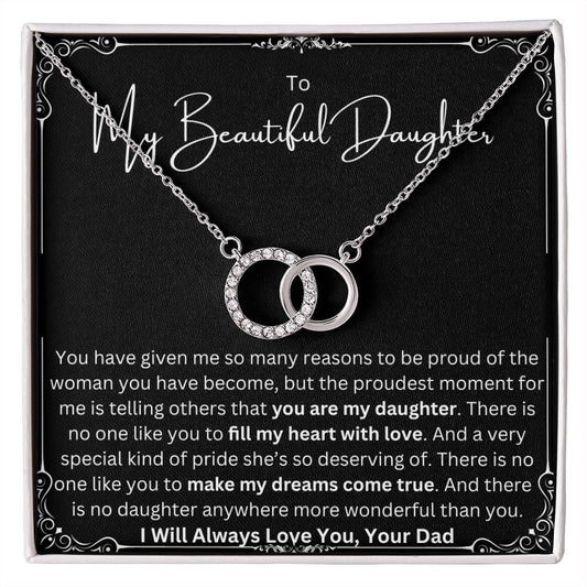 I Am Proud of My Daughter Pendant Gift From Dad