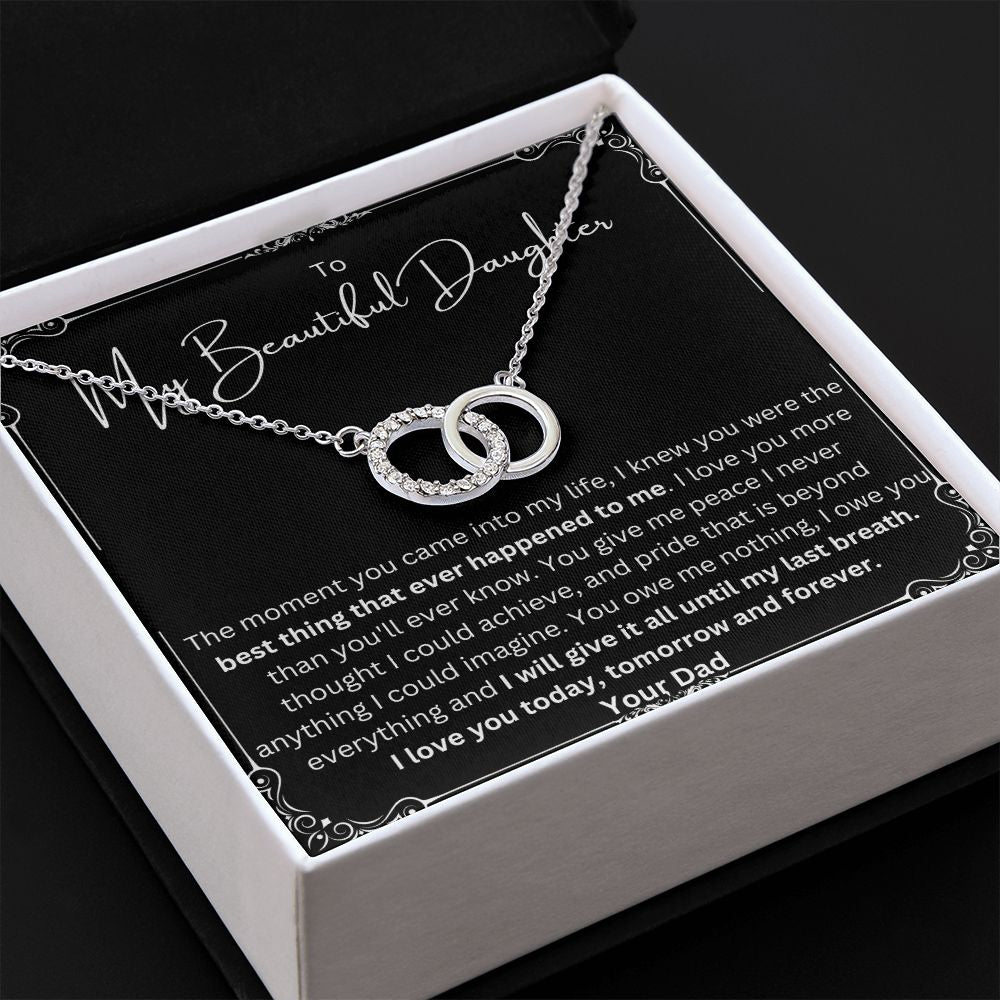 I Love You Today, Tomorrow and Forever Pendant Gift for Daughter From Dad