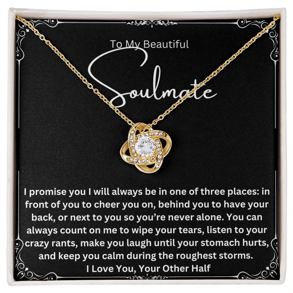 3 Places Pendant Gift For My Beautiful Soulmate on Birthday, Anniversary, Christmas, Valentine's Day. I Love You Necklace Gift Idea For Her.
