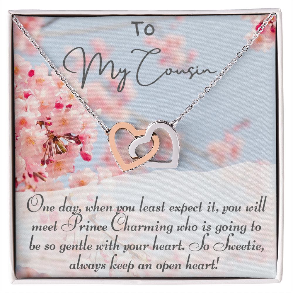 Necklace with Message Card for Cousin, I Love You Necklace, Birthday Gift for Cousin, Present for cousin, Family Gift, Jewelry for Cousin