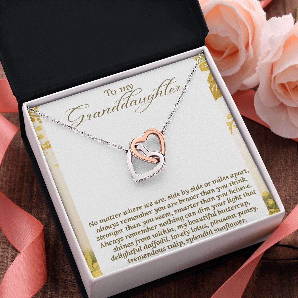 To My Sunflower Granddaughter with Love. For my Granddaughter Birthday Gift, Christmas, Wedding. Granddaughter Necklace from Grandparents.