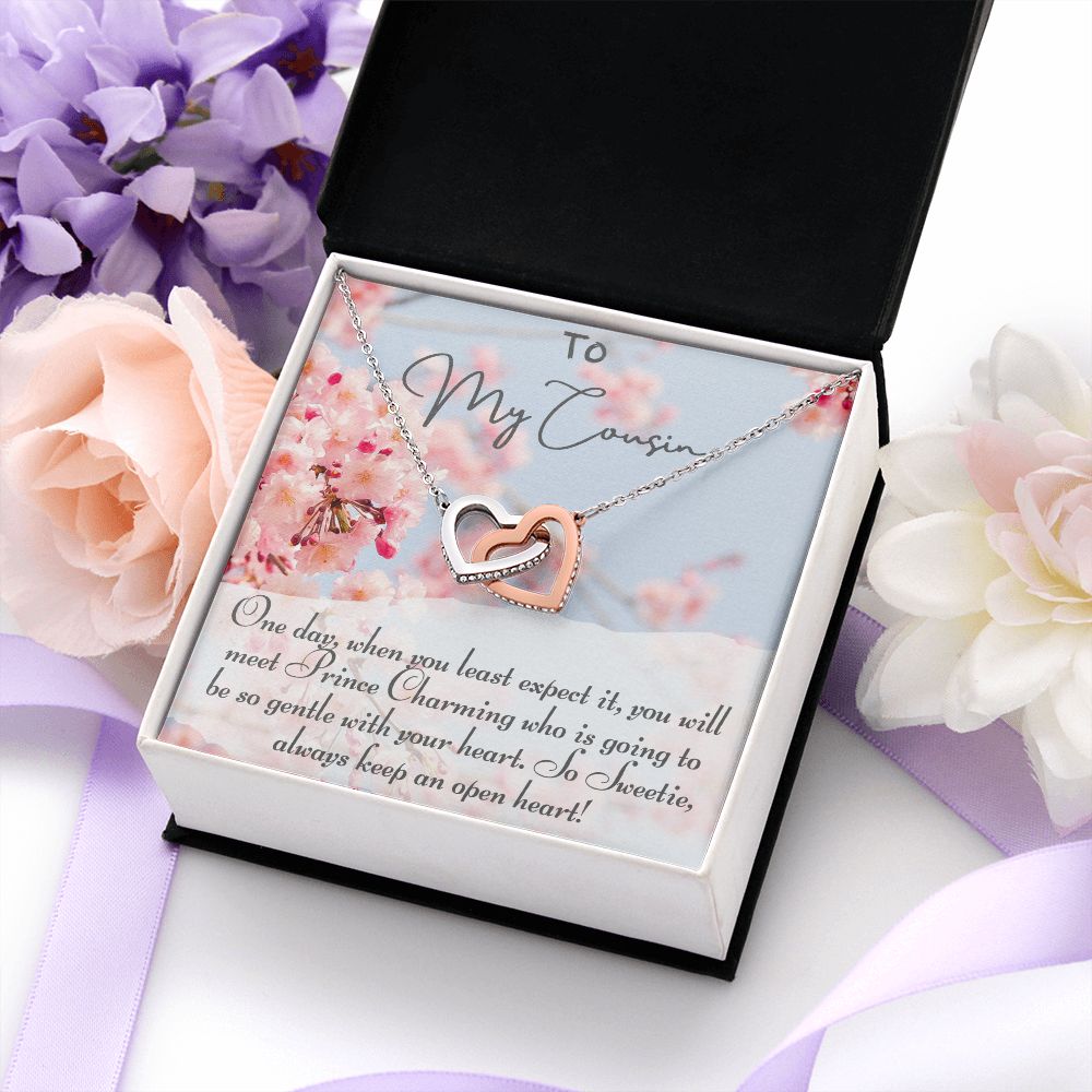 Necklace with Message Card for Cousin, I Love You Necklace, Birthday Gift for Cousin, Present for cousin, Family Gift, Jewelry for Cousin