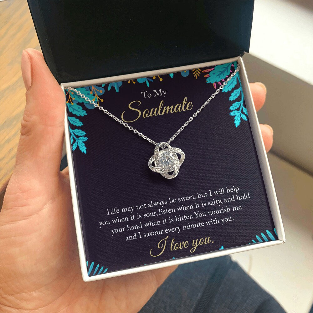 To My Soulmate Gift with Card. From Husband to Wife Gift. Present for Wife from Husband. Love My Wife Gift Idea. Jewelry Gift For Wife.