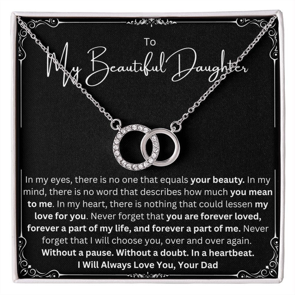 Forever Love Pendant Gift From Dad to Daughter